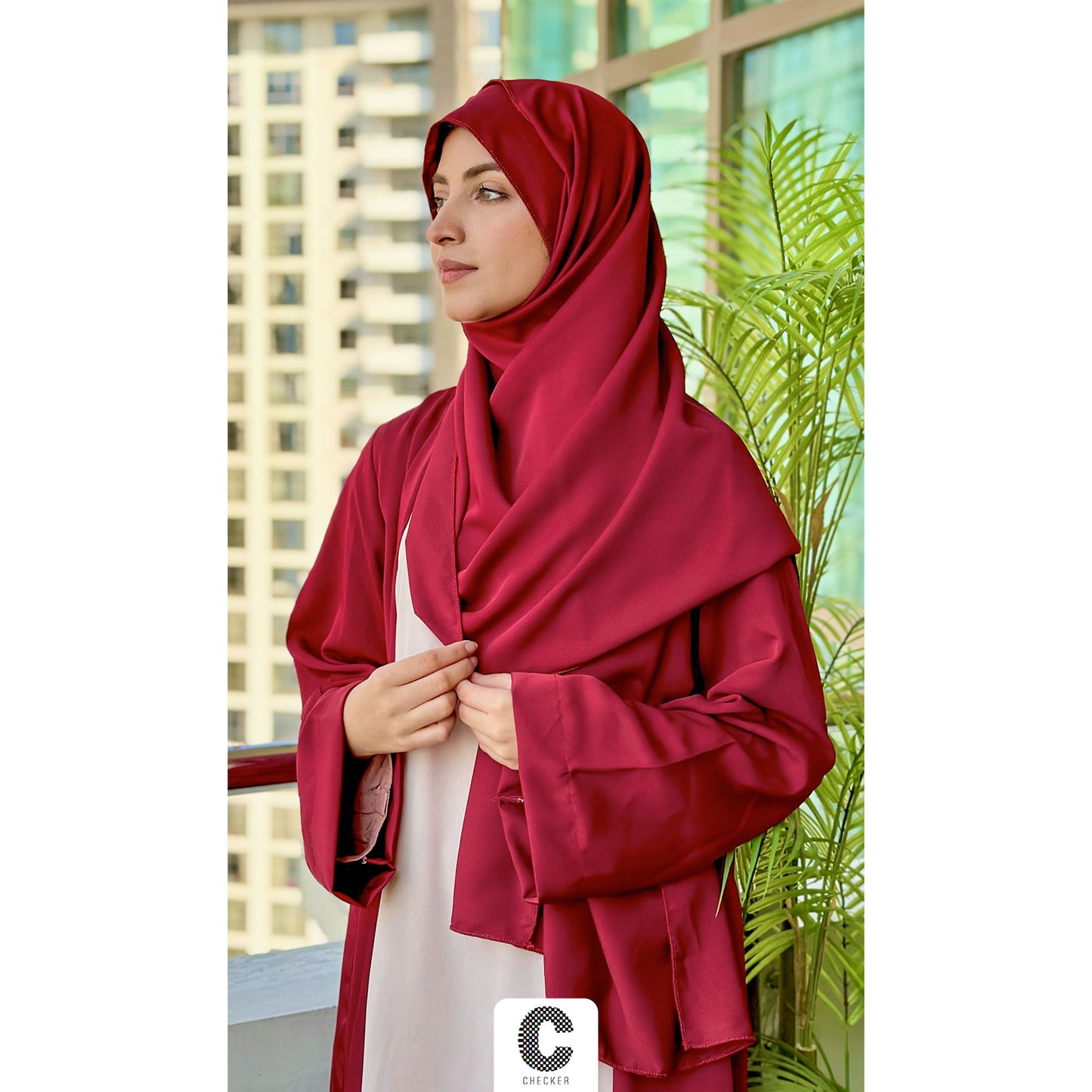 Abaya (Maroon Color)